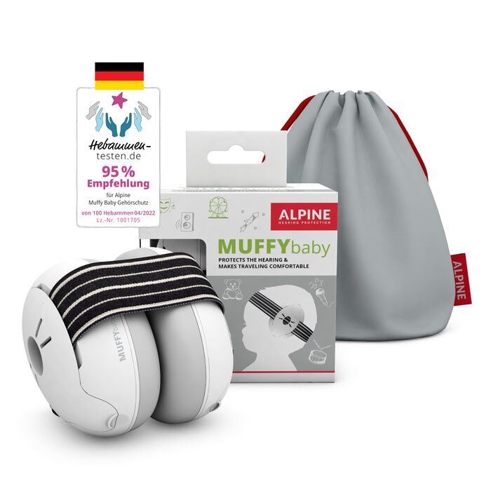 Навушники для захисту слуху Alpine Muffy Baby Klassik - для малюків до 36 місяців, чорний
