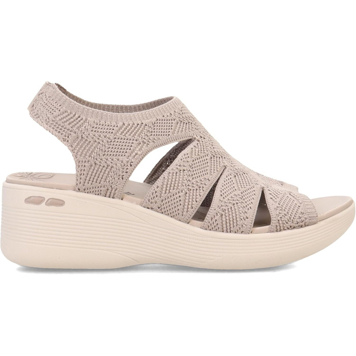 Босоніжки жіночі Skechers Pier-lite Memory Maker на танкетці, бежеві 39 EU