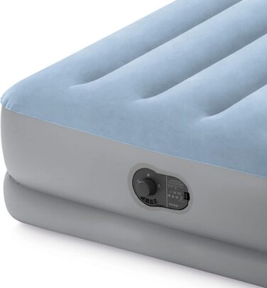 Надувне ліжко Intex Twin Dura-Beam Comfort з USB-насосом, розмір: 99 x 191 x 36 см (64157)