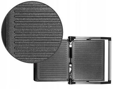Електричний розкладний гриль Mozano Grill Chef, чорний, 2200 Вт, великий