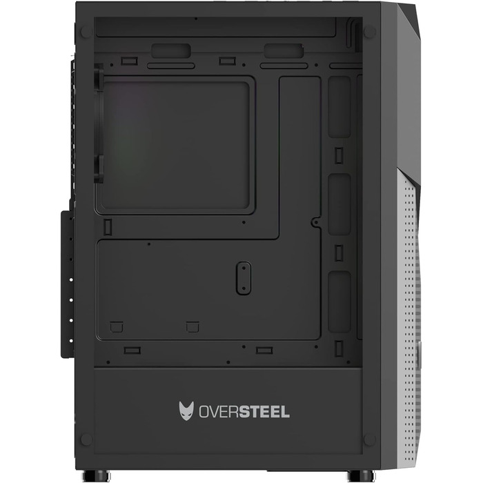 Корпус для ПК Oversteel Kyanite, білий, з вентилятором A-RGB 120мм, сітчаста передня панель, фільтри пилу, загартоване скло, USB 3.0, сумісний з ATX/Micro ATX/ITX