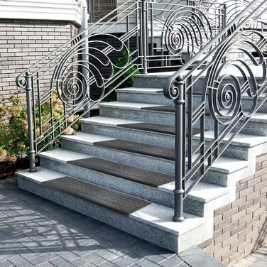 Rubber Threshold Ramps - Non-Slip Transition Mats for Indoor/Outdoor Use - 5 Piece Set
