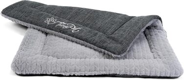 TrendPet Лежанка для собак і котів, двостороння, з підкладкою, сіра (50x35 см)