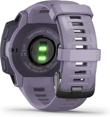 Garmin Instinct - водонепроникний GPS-годинник зі спортивними та фітнес-функціями. Вимірювання частоти серцевих скорочень на зап'ясті, фітнес-трекер та сповіщення зі смартфона. Різні моделі (Instinct Solar, Lila)