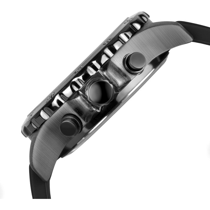 Годинники PINDOWS для чоловіків: водонепроникні спортивні годинники (аналогові/цифрові), багатофункціональні, з LED-підсвічуванням, будильником, секундоміром (чорний/жовтий)