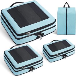 Набір кубиків-органайзерів для подорожей Prezon (4 шт., м'ятний колір)