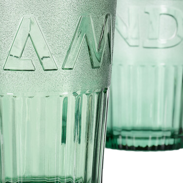Relaxdays Set of 2 Handle Glasses