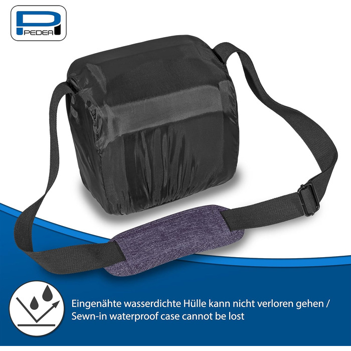 Сумка для DSLR камери PEDEA з водонепроникним чохлом (фіолетовий)