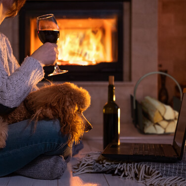 Кошик для дров Relaxdays чорний