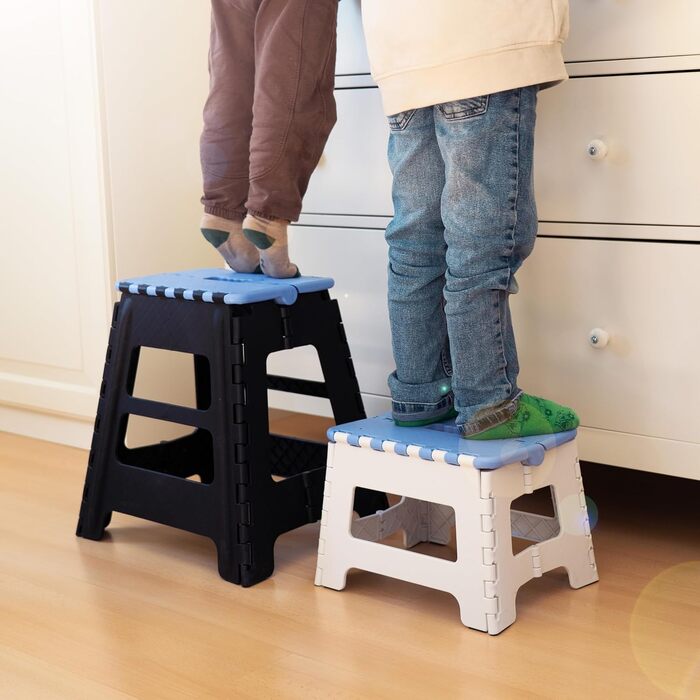 Складний стілець JOLLY Klapphocker - міцний, до 150 кг, для дітей та дорослих, для ванної, кемпінгу, саду та подорожей, компактний (52x33x4,5 см у складеному стані)