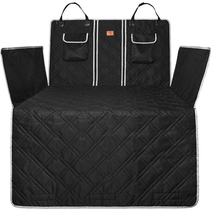 Захисний чохол на сидіння для собак AMZPET – водонепроникний, антиковзкий, стійкий до подряпин, міцний, 56 x 45 x 122 см, для маленьких автомобілів (купе або хетчбек), степене дизайн