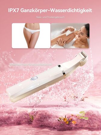 Електричний набір для гоління жінок, багатофункціональний. Ідеально підходить для гоління тіла, зони бікіні, ніг та рук. З USB-C зарядкою та чохлом. Бежевий колір.