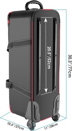 Рюкзак для камери NEEWER Pro: водонепроникний, з захистом від ударів, з замком-кодовиком, сумісний з DJI Drone, DSLR, об'єктивами та аксесуарами (77x28x27 см, чорний)