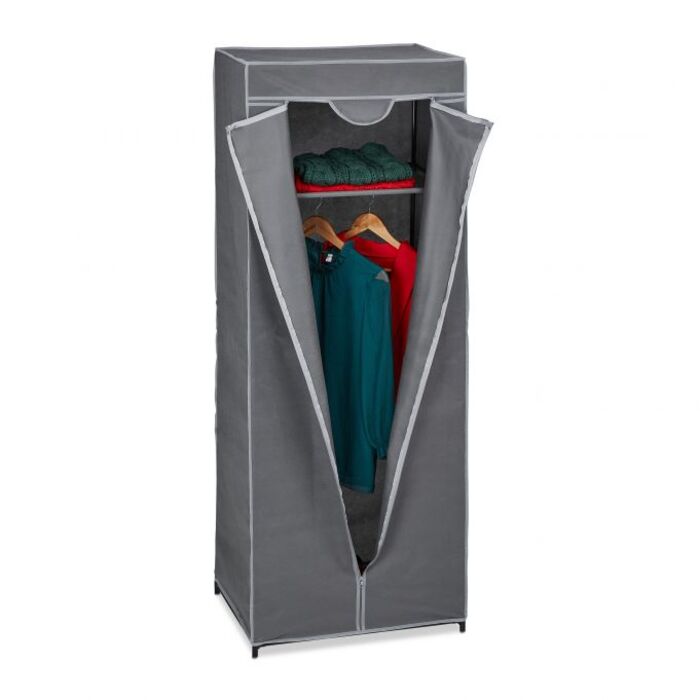 Relaxdays Clothes Closet with Clothes Rod