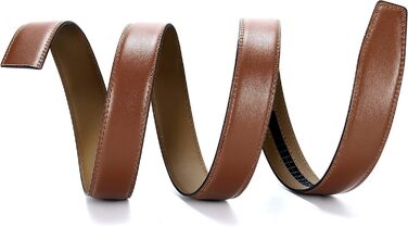 Чоловічий шкіряний ремінь CHAOREN з автоматичною пряжкою, 32 мм, для ділового стилю та урочистих заходів, без отворів, розмір 100-110 см (загальна довжина 125 см)