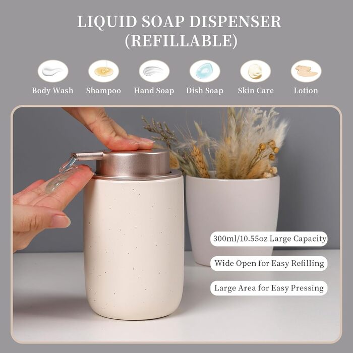 Набір для ванної кімнати з кераміки, 4 шт., аксесуари для ванної кімнати, органайзер з дозатором мила, мильниця, стакан для зубної щітки, контейнер для ватних паличок, преміум-декор для ванної кімнати, абрикосовий колір