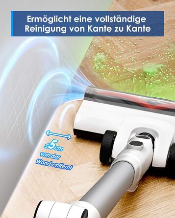 Бездротовий пилосос Tineco PURE ONE A50S Plus: потужний акумуляторний вертикальний пилосос з контейнером 1 л та турбощіткою ZeroTangle для видалення шерсті тварин. Ідеально підходить для твердих підлог.