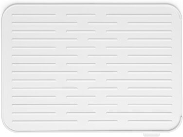 Килимок для сушіння посуду Brabantia, силікон, світло-сірий, 32,5 x 44 x см