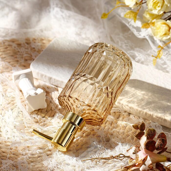 Скляний дозатор для рідкого мила YunNasi - зелений, для кухні, ванної кімнати, пральні