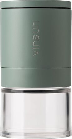 Набір з 2 мельниць для солі та перцю Vinsun - ручні, з регульованим керамічним жорном, нержавіюча сталь, ø51x100mm