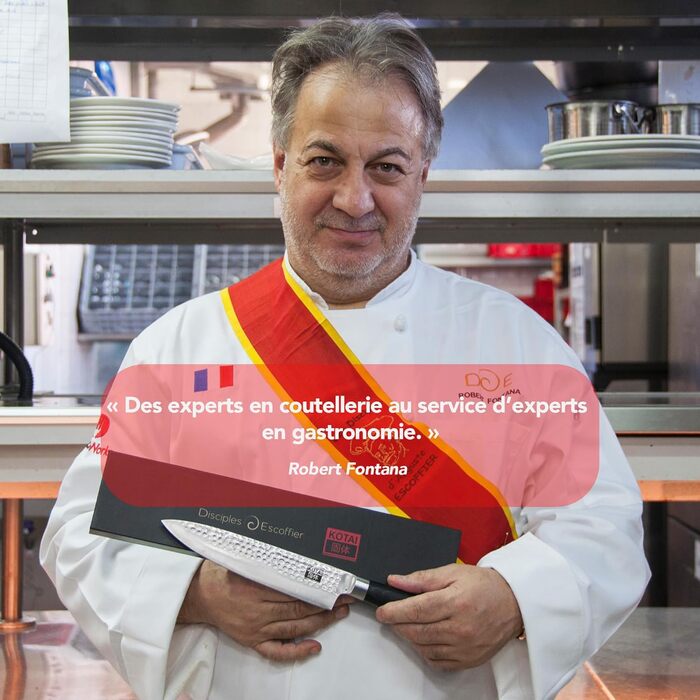 Професійний кухонний ніж KOTAI Gyuto 20 см, японський стиль, ручна робота, ультрашарпий 440C нержавіючий метал