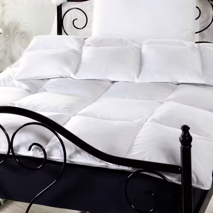 Зимова ковдра Bestlivings 135x200 см, касетна, пух-пір’я, 1400 г, ОЕКО-ТЕКС