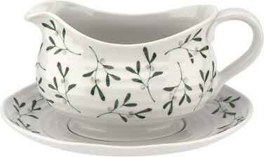 Portmeirion CPXT76512-XG Sophie Conran Garland Saucière 1 Pt. and Stand (Amor, Mistletoe), porcelain