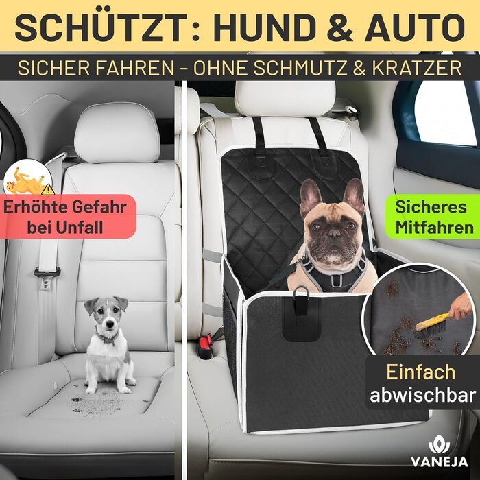 Автомобільний лежак для собак: безпечний, водовідштовхувальний, з посиленими стінками, сертифікований TÜV