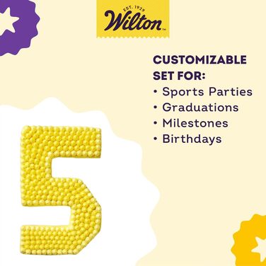 Форма для випікання тортів Wilton Countless Celebrations у вигляді цифр і літер, антипригарна, 36.5 x 22.5 x 5.08 см