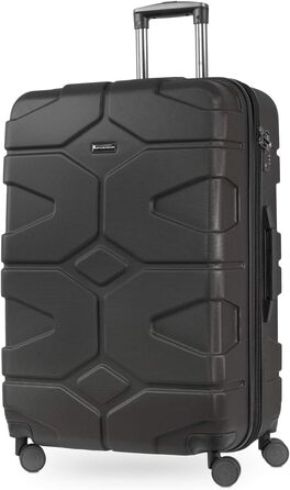 Чемодан туристичний Hauberk Köffer X-Kölln (S, L) Graphite, комплект, з TSA замком