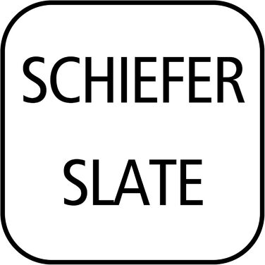 3-ярусна етажерка APS з шиферних плит, діаметр 30/25/20 см, висота 34 см, з акацієвого дерева