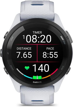 Garmin Forerunner 265 чорний/світло-сірий (46 мм, Whitestone та Tidal Blue)