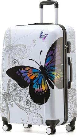 Набір валіз Beibye Butterfly 2060 TSA: 4 валізи (XL-75cm, L-66cm, M-56cm, Beautycase)