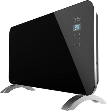Конвектор Cecotec Ready Warm 6670 Crystal Connection з підсвічуванням, 1000 Вт, WiFi, термостат, таймер, для ванної кімнати (IP24), безшумний, чорний
