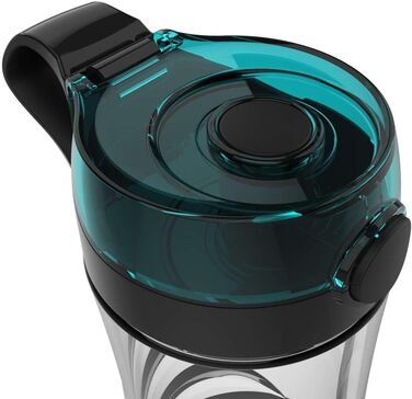Cecotec EasyGo Portable Single Blender - Power Titanium 300 | Ice Crushing, 350W, 4 Titanium-Coated Blades, 2 Cooling Tubes, 2 Bottles, 2 Lids