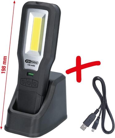 Мобільна майстерня ліхтар KS Tools 550 Лм, чорний, складаний