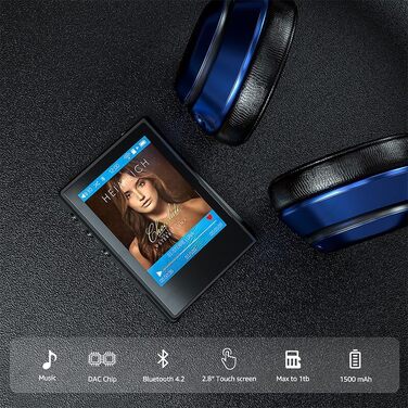 MP3 плеєр F22 HiFi Bluetooth з DAC чіпом, 2.8