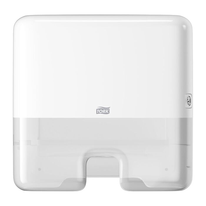 Tork Xpress Mini Spender for Multifold Towels White H2, Single Towel Dispensing, Elevation Design, 552100