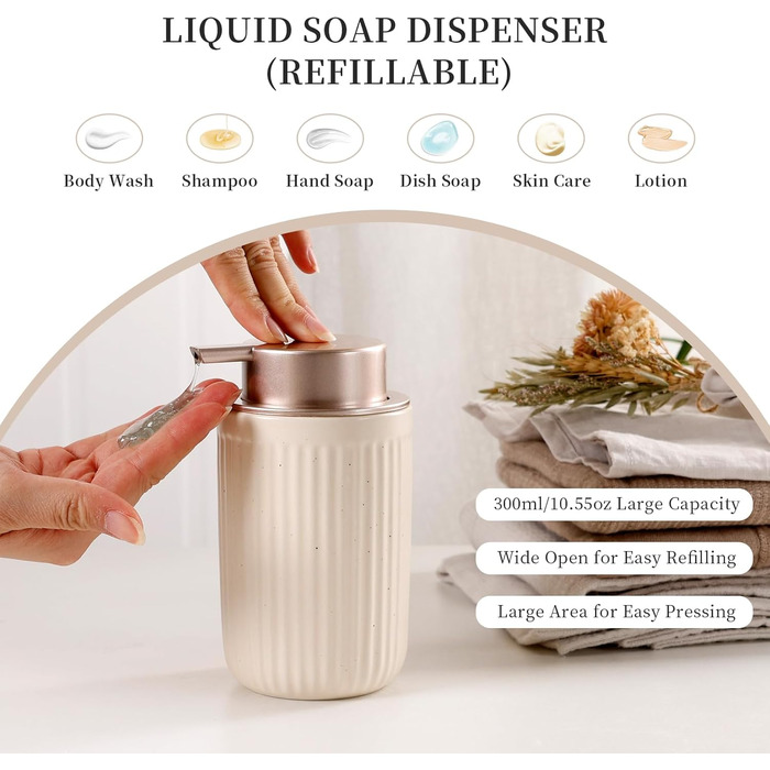 Набір для ванної кімнати з кераміки, 4 шт. (органайзер, дозатор мила, мильниця, стакан для зубної пасти, контейнер для ватних паличок), преміум якість, кольоровий