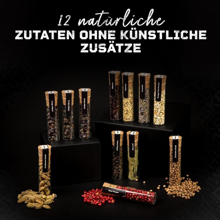 Набір для приготування віскі DIBYS DIY: 12 натуральних інгредієнтів, аксесуари та 4 рецепти | Набір для самостійного приготування віскі | Подарунковий набір для поціновувачів віскі | Віскі-конструктор