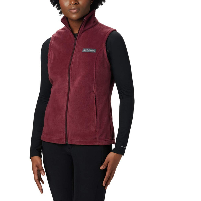 Жіночий жилет Columbia Benton Springs Plus Size з флісу (XL Petite, Бордовий)