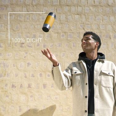 Термокружка Emsa N20202 Travel Mug Classic, 0.36 л, нержавіюча сталь, ізоляція 4г/8г, герметична, для подорожей, з широким отвором, колір: гірчичний