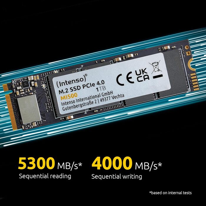 SSD накопичувач Intenso MI500 500GB M.2 PCIe NVMe 1.3 (2100 MB/s)