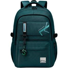 Шкільний рюкзак для хлопчиків та дівчаток-підлітків, 8-14 років. Великий рюкзак для школи, буденний та для подарунків. (Темно-зелений)