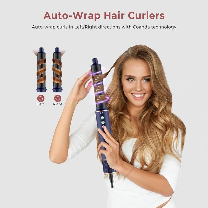 Професійний набір для укладки волосся 6 в 1 Air Styler Pro: фен, щітка, плойка, автоматична завивка, для всіх типів волосся