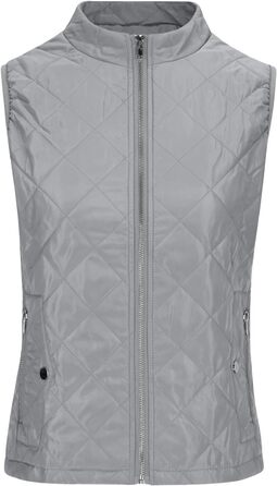 Жіноча тепла жилетка Steppweste, легка, з утеплювачем, вітро- та водонепроникна, з капюшоном, для активного відпочинку, сіра, розмір S