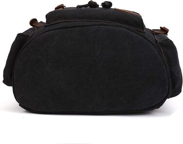 Чорний рюкзак KAUKKO 15 дюймів: стильний ретро-рюкзак для жінок та чоловіків, 27×16×41 см, велика місткість, ідеальний для подорожей, кемпінгу та активного відпочинку