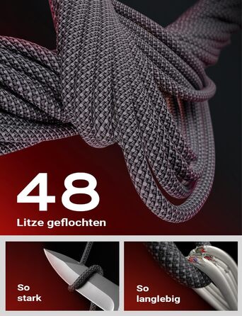 Набір USB-C кабелів LISEN 60W (4 шт.): 0.5м, 1м, 1м, 2м. Підтримка PD 3.0. Сумісний з iPhone, Switch, Samsung, Pixel, MacBook, iPad, Xiaomi. Чорний.