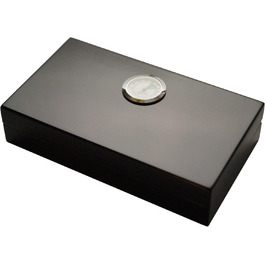 Міні-умісниці для сигар Germanus, чорний колір, з кедрової деревини, з брошюрою про умісниці