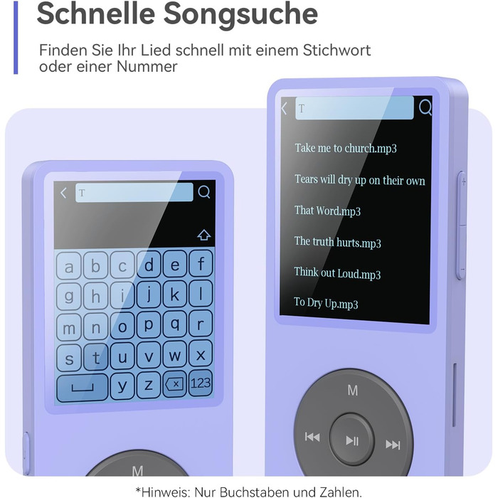 MP3 плеєр AGPTEK 32GB Bluetooth 5.3, 1.8